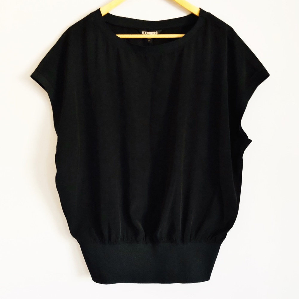 EXPRESS | Short Sleeve Top Waist Band